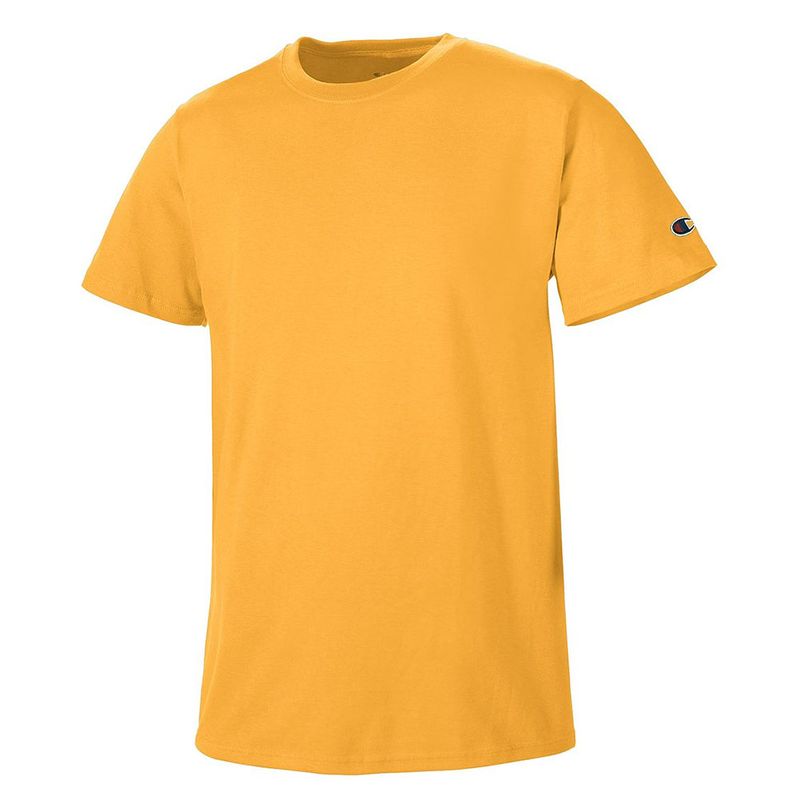Champion Men's Athletic Wear T425 Short Sleeve Workout Gym T Shirt Gold 2xl